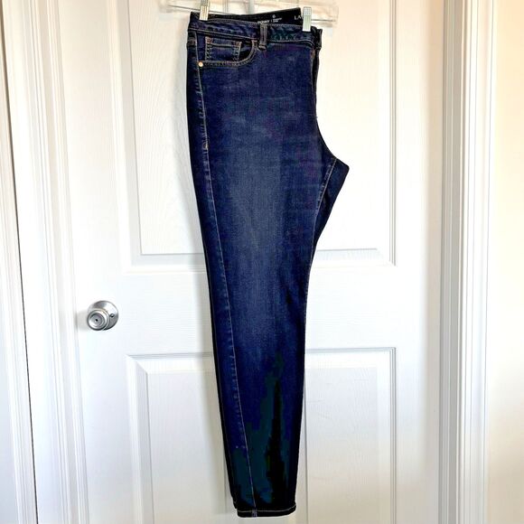 Lane Bryant Denim - Lane Bryant GENIUS FIT Skinny Ankle Jeans, Size 18 (39x31) Dark Wash, Exc. Cond.